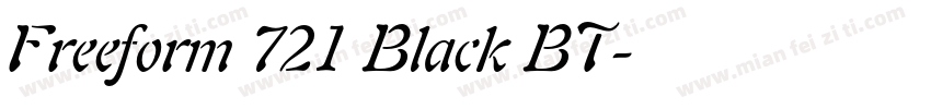 Freeform 721 Black BT字体转换